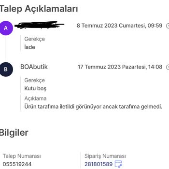 Hepsiburada Kaybolan İade Tazmini İçin Oyalıyor Paramı Ödemiyor