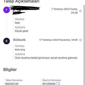 Hepsiburada Kaybolan İade Tazmini İçin Oyalıyor Paramı Ödemiyor