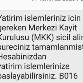 Yapı Kredi Yatırım Hesabı MKK Kesintisi