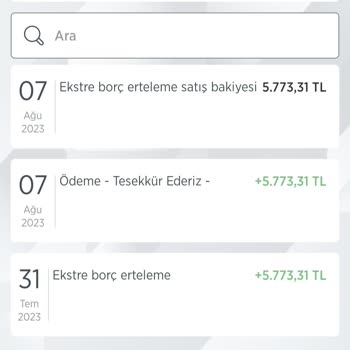 Ziraat Bankası "ekstre Borç Erteleme Satış Bakiyesi" Sorunu