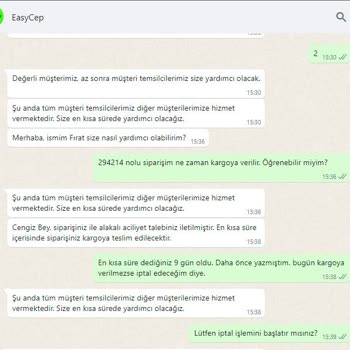 EasyCep Hazır Görünen Telefonu 9 Gündür Gönderemedi.