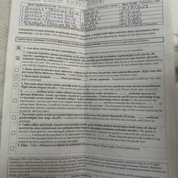 Kuveyt Türk Banka / Harcama İtiraz Formu