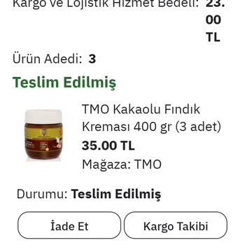 Toprak Mahsulleri Ofisi (TMO) Eksik Ürün Ve Satıcıya Ulaşamam