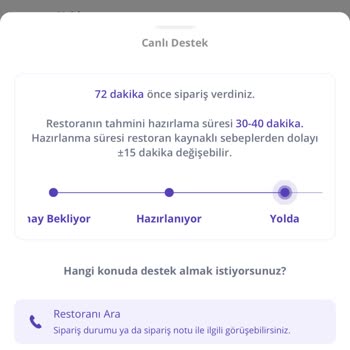 Geciken Yemeği Israrla İptal Etmeyen Getir Yemek