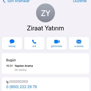 Ziraat Yatırım Müşteri Temsilcisine Ulaşamama