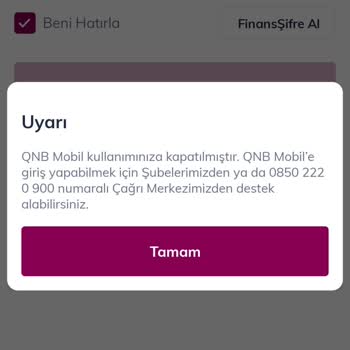QNB Finansbank Hesabımı Kullanıma Kapatıldı