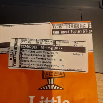 Little Caesars Pizza ve Yemek Sepeti Ortak Eziyeti