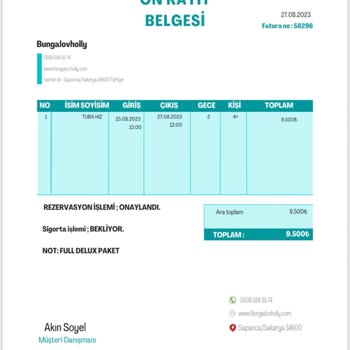 Bungalovholly Sapanca Rezervasyon Oyunu