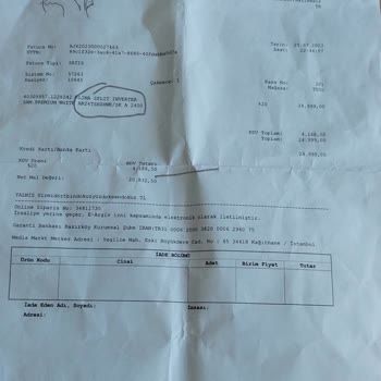 Yanlış Gönderilen Klima Ve Çözüm Üretmeyen Media Markt