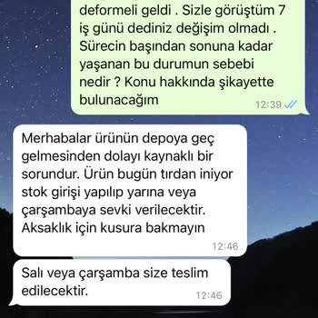 Modalife Geç Gönderim Ve HASARLI/KOLTUK Değişimi