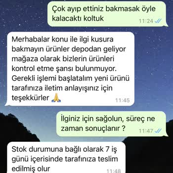 Modalife Geç Gönderim Ve HASARLI/KOLTUK Değişimi