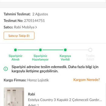 Horoz Lojistik, Rabi Mobilya ve Trendyol Mağduriyetim