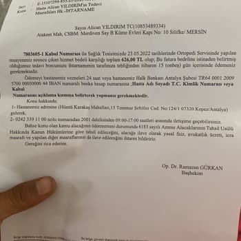 Sağlık Bakanlığı Yapılmayan Tedavinin Parasını İstedi Kepez Devlet Hastahanesi