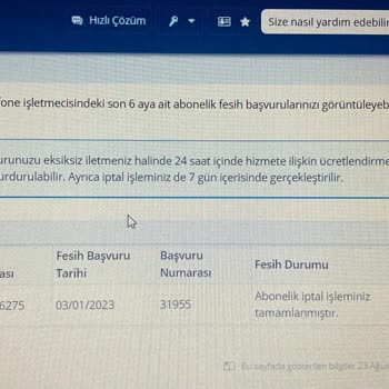 Vodafone Abonelik İptali Fesih