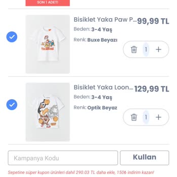 LCW Kupon Kullanımı