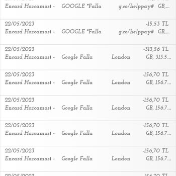 Bilgim Dışında Falla Uygulaması Tarafından Karttan Para Çekilmiş