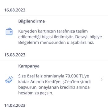 İş Bankası Kredi Kartı Teslimatı