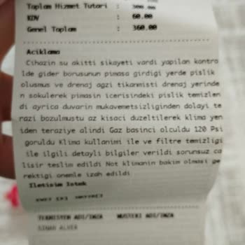 Baymak Haksız Ücret Talebi