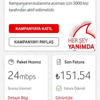 Vodafone Evde İnternet Farklı Paket Yansıttı