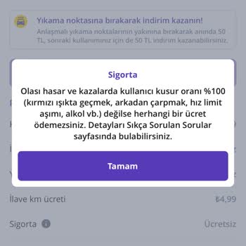 Getir Araç Tarafından Kasko Dosyası Açılmadan Yansıtılan Haksız Bedel