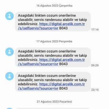 Arçelik Garantisi Olan TV Serviste, Emanet TV Evime Gelmiyor