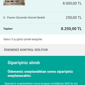 Sahibinden.com Param Güvende İşlem Usulsüzlük