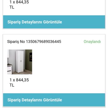 A101 İnternet Sitesinden Yaptığım Alışveriş