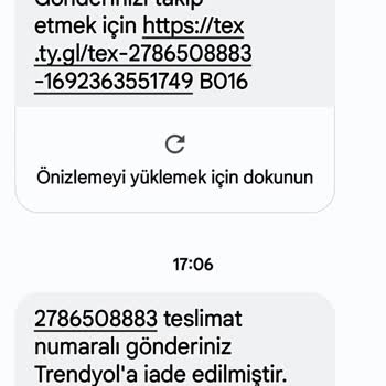 Trendyol Bilgi Vermeden Kargoyu Teslim Etmeden İade Etti