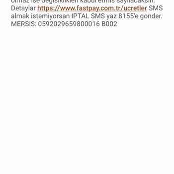 FastPay Üyelik İptalini İstiyorum