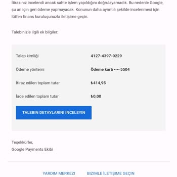 Google Play Yetkisiz İşlem Problemi