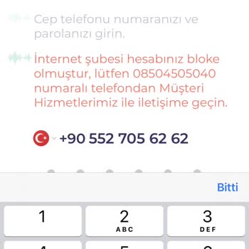 PeP İnternet Şube Bloke Hatası