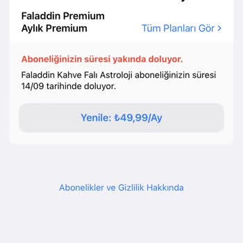 Faladdin Premium Üyelik Sorunu