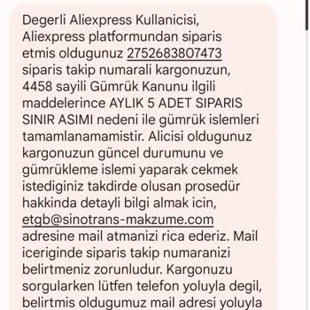 Sinotrans Makzume Lojistik Aylık 2 Adet Alındı 5 Demişler Paketi El Koyuldu