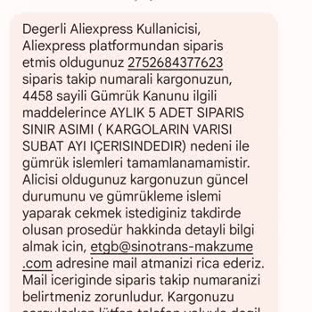 Sinotrans Makzume Lojistik Aylık 2 Adet Alındı 5 Demişler Paketi El Koyuldu