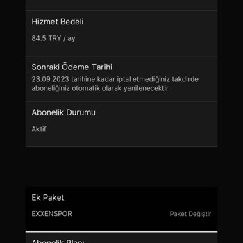 Exxen Spor Üyelik Aktif Maç Açılmıyor