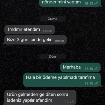 No:11 Butik Para İadesi Yapmıyor