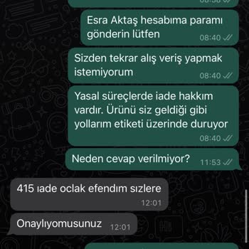 No:11 Butik Para İadesi Yapmıyor