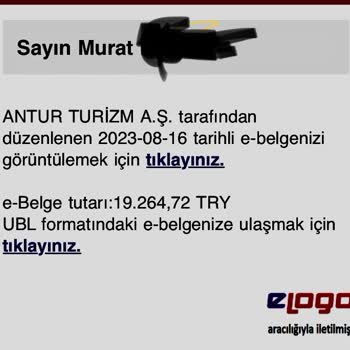 Antur Turizm İlgim Olmayan Rezervasyon Faturası