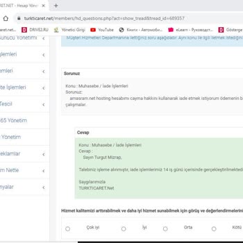 Turkticaret.net Bilerek İade Süresi Uzatıyor