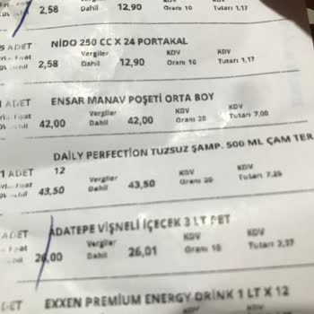 Zırhlı Toptan Market Ürün Tat Olarak Acı Ve Sirke Gibi Bozuk