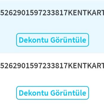 Kentkart Bakiye Sorunu