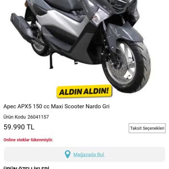 A101 APEC Marka Motor Sorunu