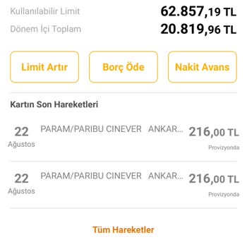 Paribu Cineverse Online İşlemlerden Çekilen Para Ve Bilet Alınamaması