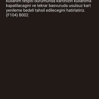 BELBİM (İstanbulkart) Haksiz Gelen Usulsüz Kullanım Mesajı