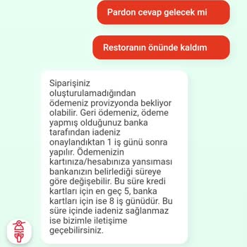 Tıkla Gelsin Siparişi Oluşturmayıp Karttan Tutarı Çektiler