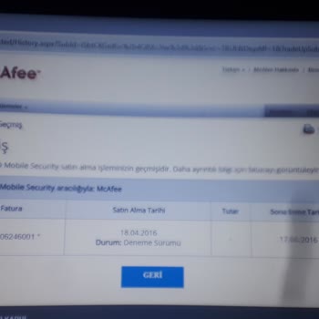 Mcafee Türkiye Mccafe Antivirüs Şirketi Hakkında Şikayet