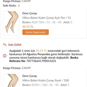 Trendyol Ücreti İade Edene Kadar Param Kuşa Döndü