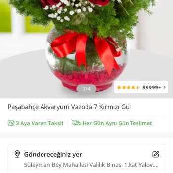 ÇiçekSepeti Kusurlu Ve Eksik Ürün