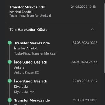 Trendyol Yavaş Gerçekleşen İade-değişim İşlemleri