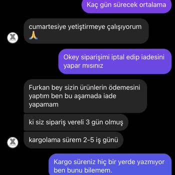 Shopier Vogue Boxer Kargoya Verilmeyen Ürünü Satıcı Sipariş İptal Etmiyor.